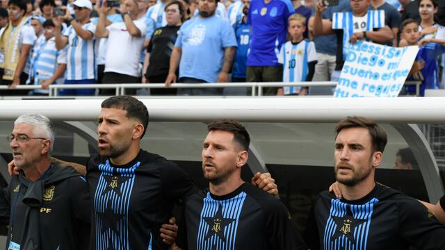Messi con Argentina previo a la Copa América 2024