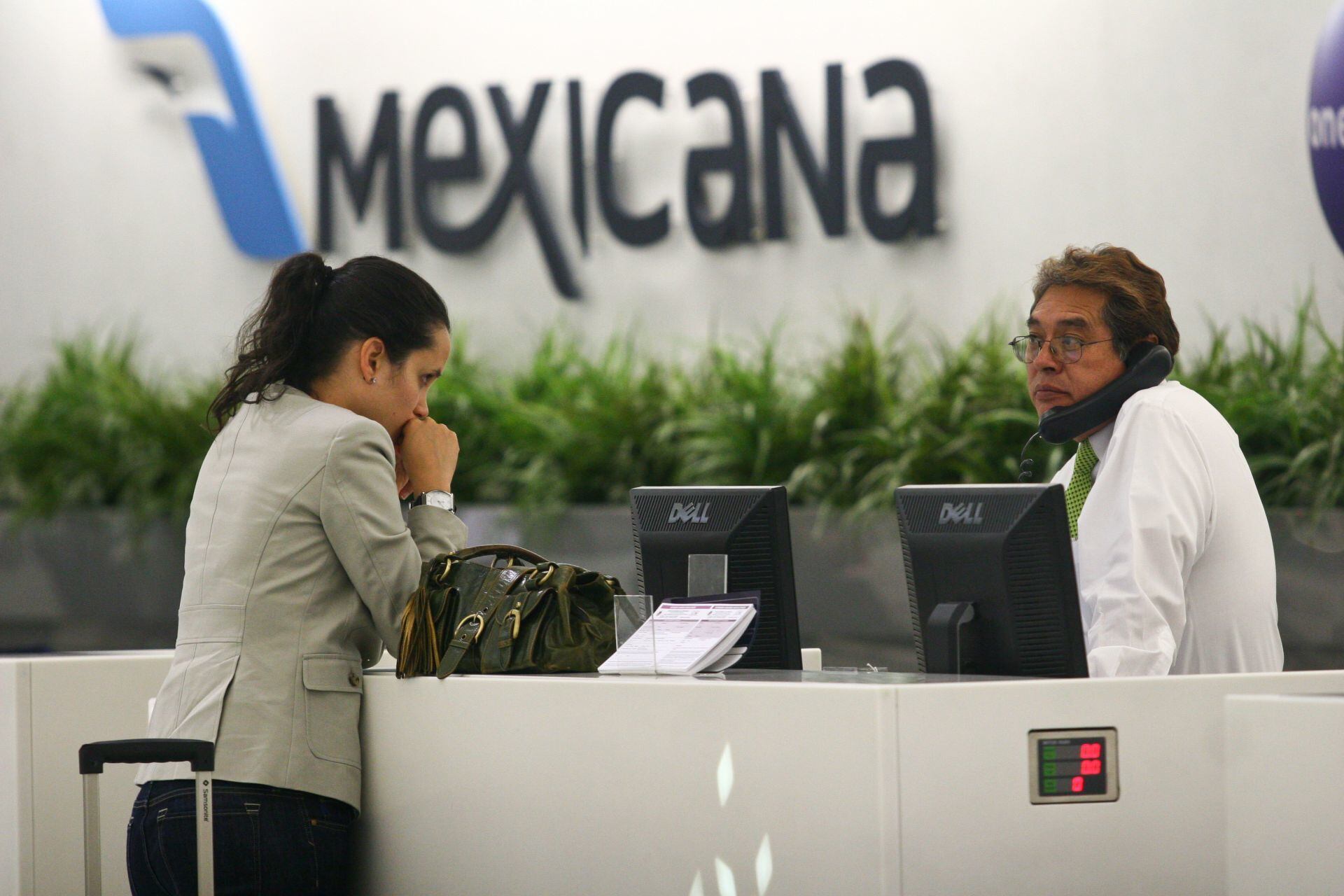 Mostradores de Mexicana de Aviación
