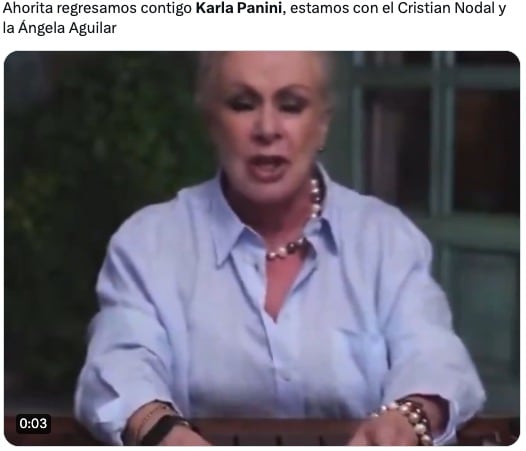 Memes comparan a Ángela Aguilar con Karla Panini por su relación con Christian Nodal