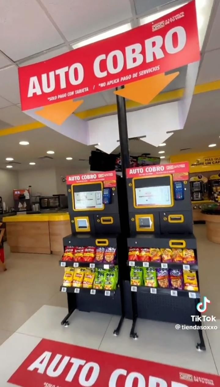 Así se ven las Cajas de Autocobro en el Oxxo futurista
