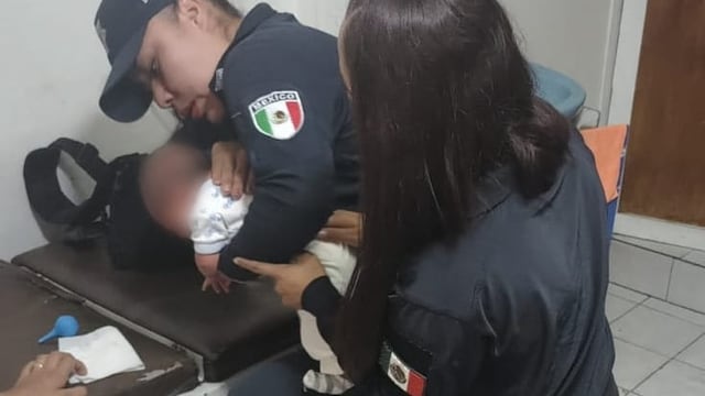 El recién nacido presentaba las vías respiratorias obstruidas