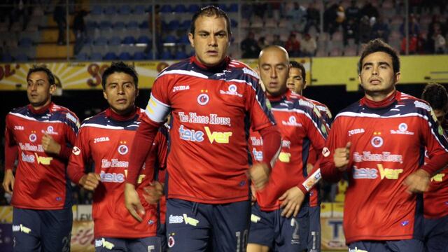 Blanco durante un juego con el Veracruz.