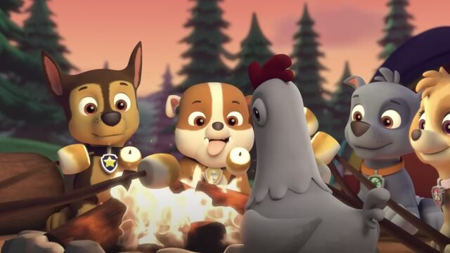 Rescates de Paw Patrol en el Día de la Hamburguesa
