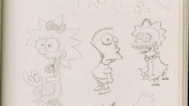 Boceto Los Simpson
