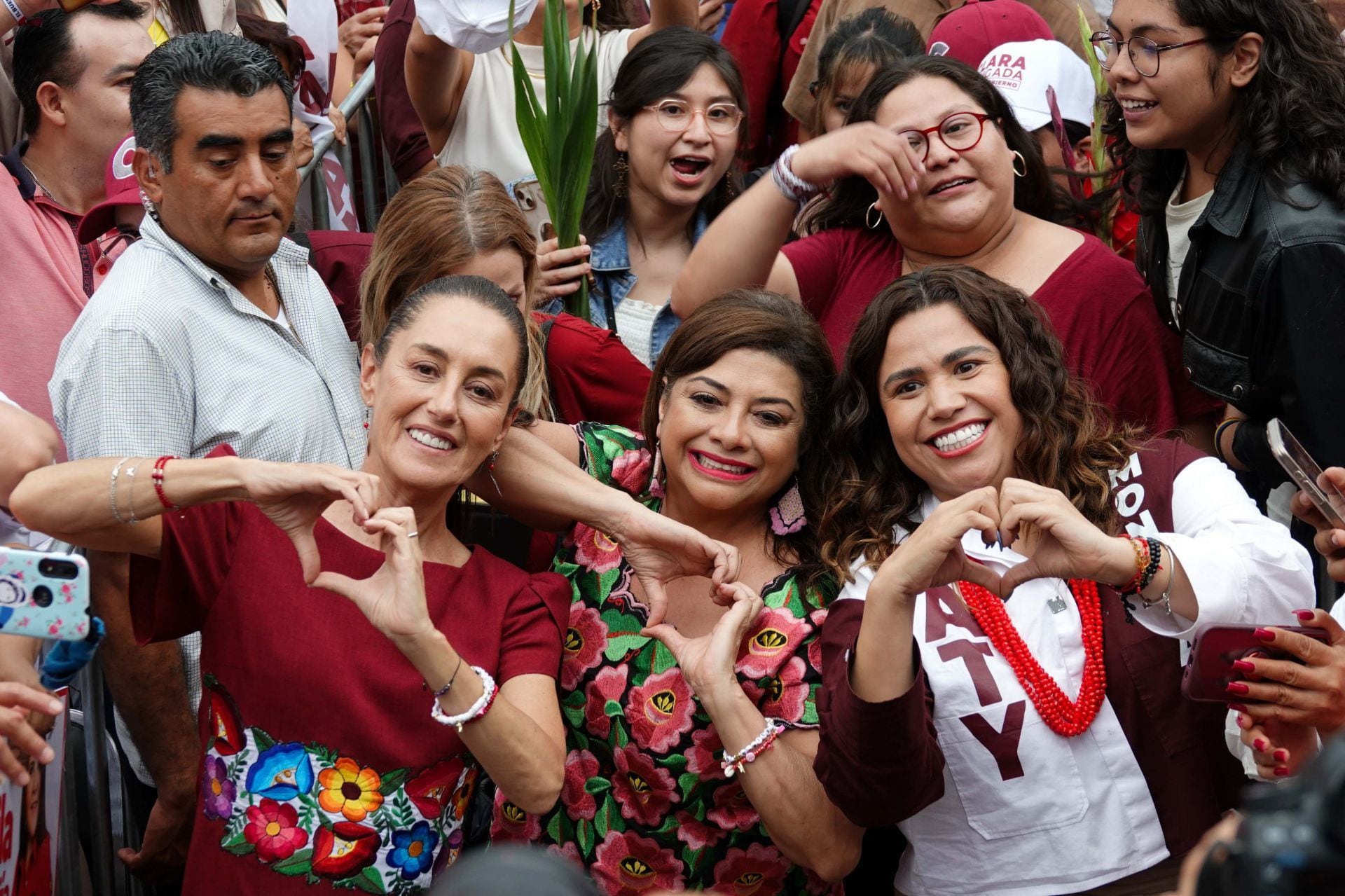 Claudia Sheinbaum, candidata a la presidencia durante mitin en CDMX