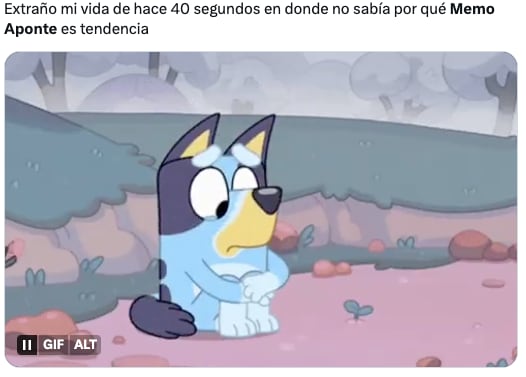 Memes funan a Memo Aponte por su cosplay de Bluey