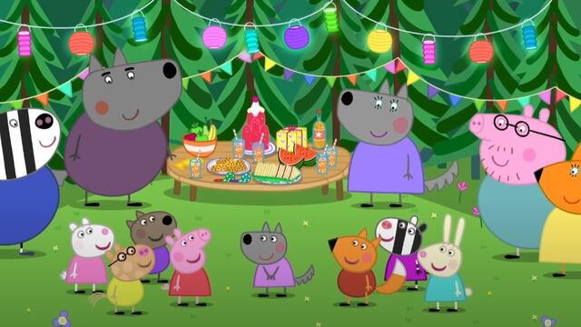 El cumpleaños de Wendy Lobo con Peppa Pig