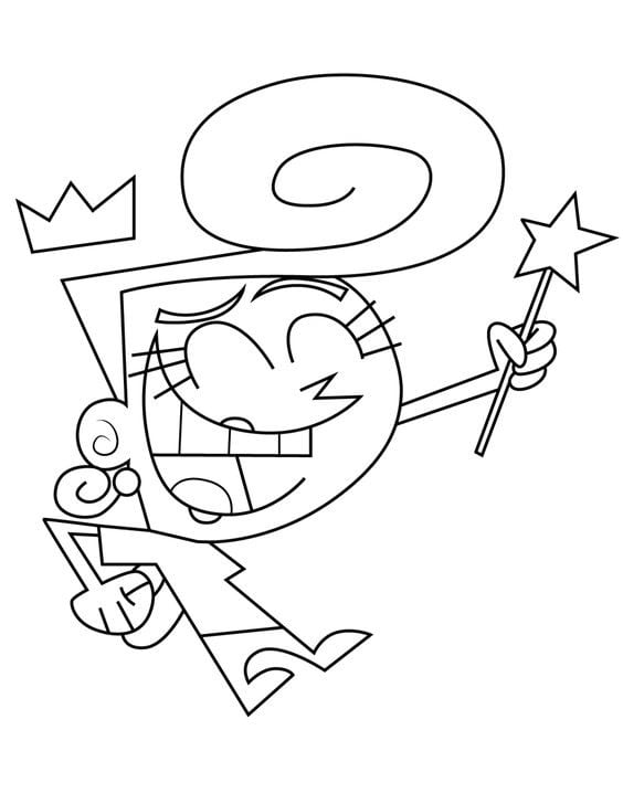 Dibujos de Cosmo y Wanda para colorear