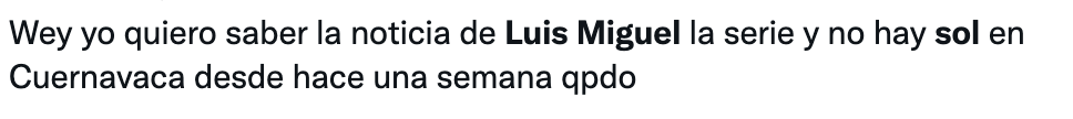 Comentarios sobre la dinámica de 'Luis Miguel, la serie'