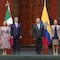 AMLO y Beatriz Gutiérrez reciben a Guillermo Lasso, presidente de Ecuador, en Palacio Nacional