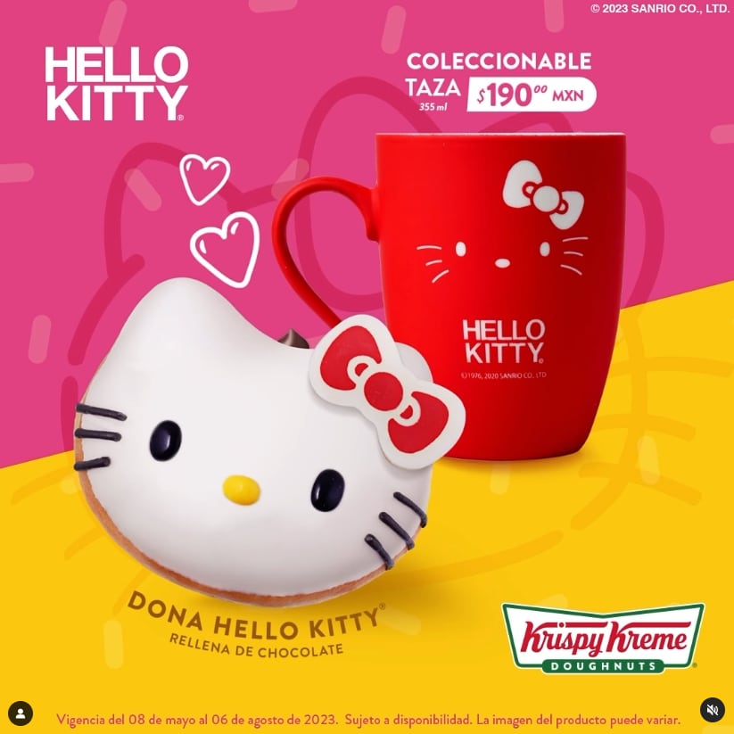 Donas de Hello Kitty de Krispi Kreme y taza coleccionable