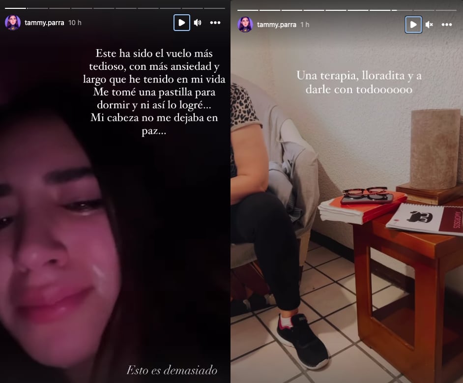 Tammy Parra enfrenta su ruptura y acude a terapia