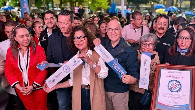 Estela Arriaga y Enrique Galindo lanzan Ruta de la Salud 3.0 en San Luis Capital.