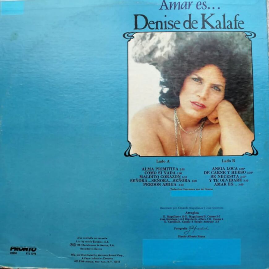 Disco de Denisse de Kalafe