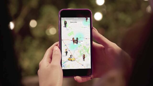 'Snap Map' de Snapchat.