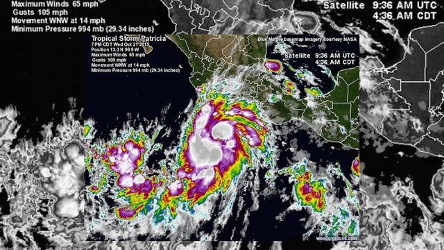 El fenómeno meteorológico causará fuertes lluvias y posibles deslaves en la entidad, por lo que el gobierno pidió extremar precauciones.
