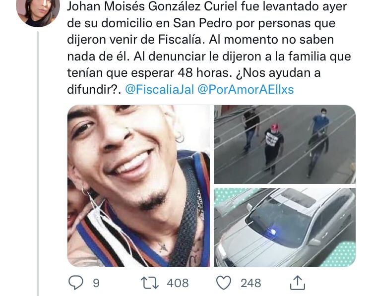 Denuncia de la familia de Johan Moisés