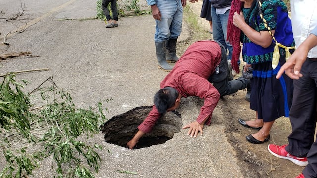 Socavón en Chiapas