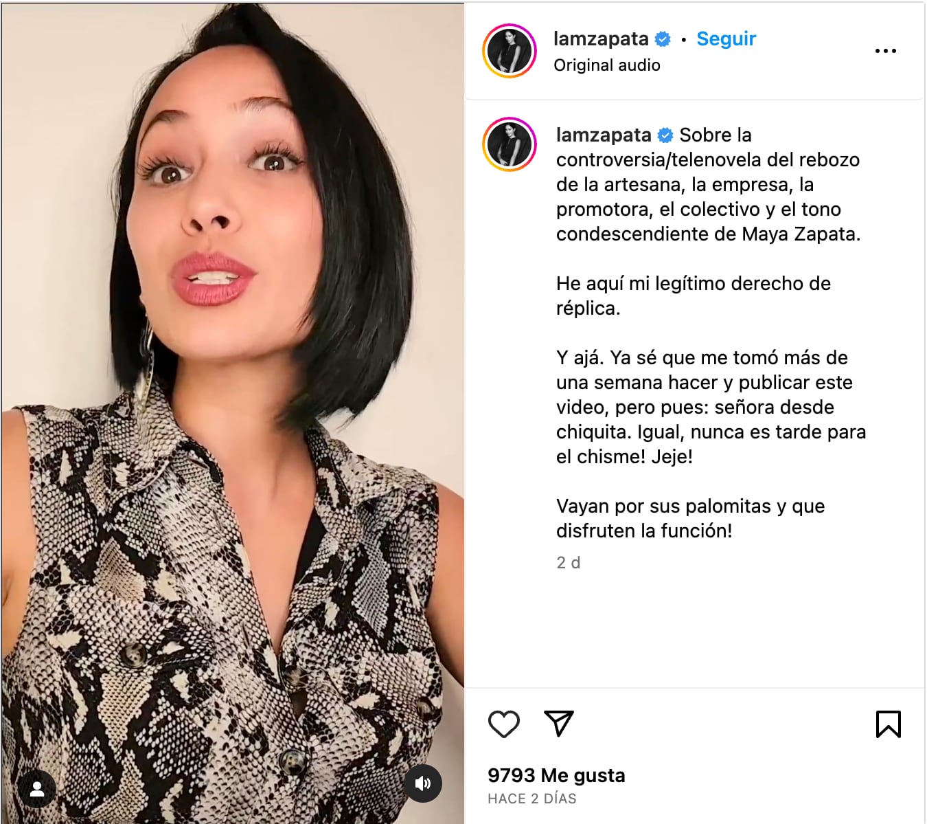 MAYA ZAPATA RESPONDE A POLÉMICA DE PODER PRIETO