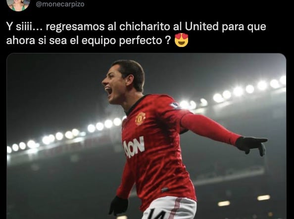 Fans pidieron el regreso de Chicharito al Manchester United