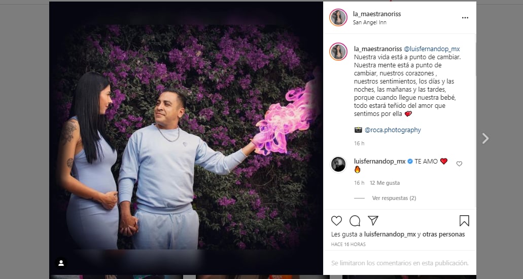 Aly Noris y Luis Fernando Peña serán papás.