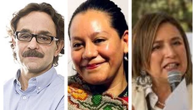 Gabriel Quiadri, María Luisa Albores y Xóchitl Gálvez