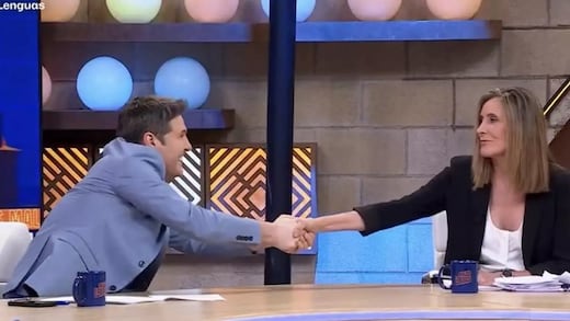 Marta Gómez Montero y Jesús Cintora hacen las paces: así fue su regreso a Malas Lenguas