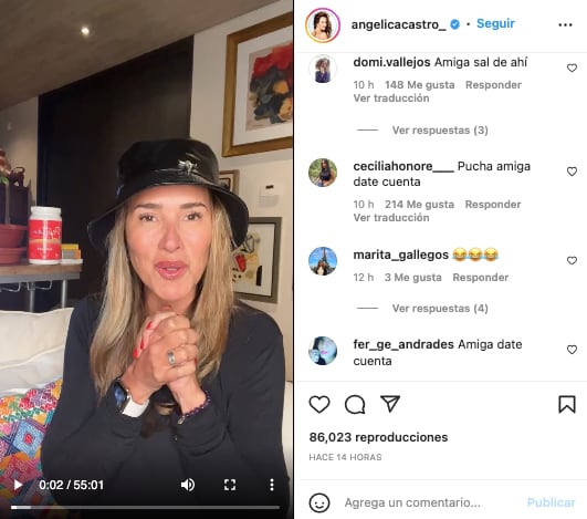 Piden a Angélica Castro darse cuenta de la infidelidad de su marido