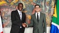 Roberto Velasco recibe a representante de Sudáfrica previo a la inauguración del Mundial 2026