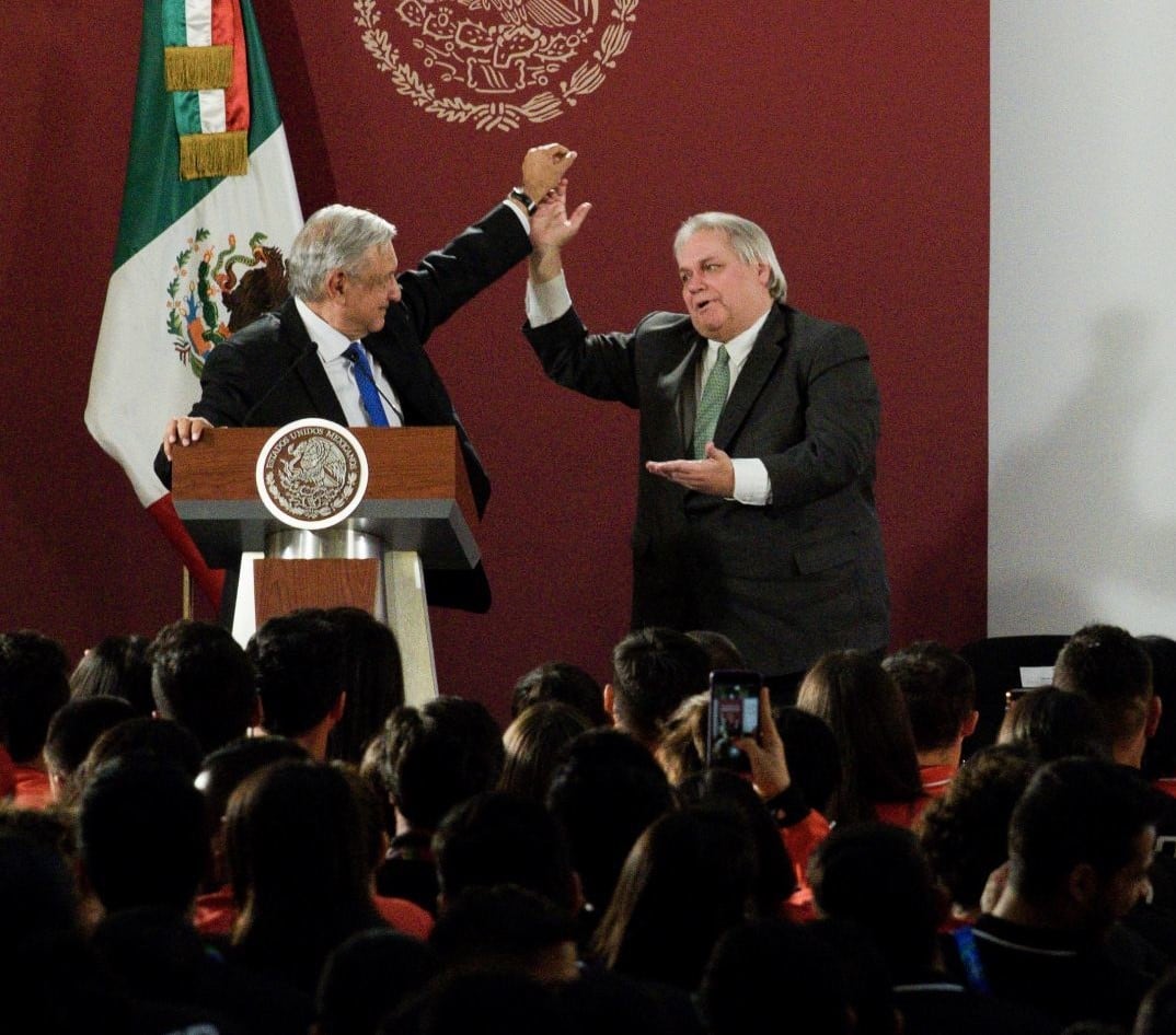 AMLO y Carlos Bremer