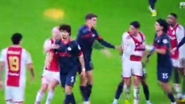 Bronca en la Eredivisie (Foto: Captura de video