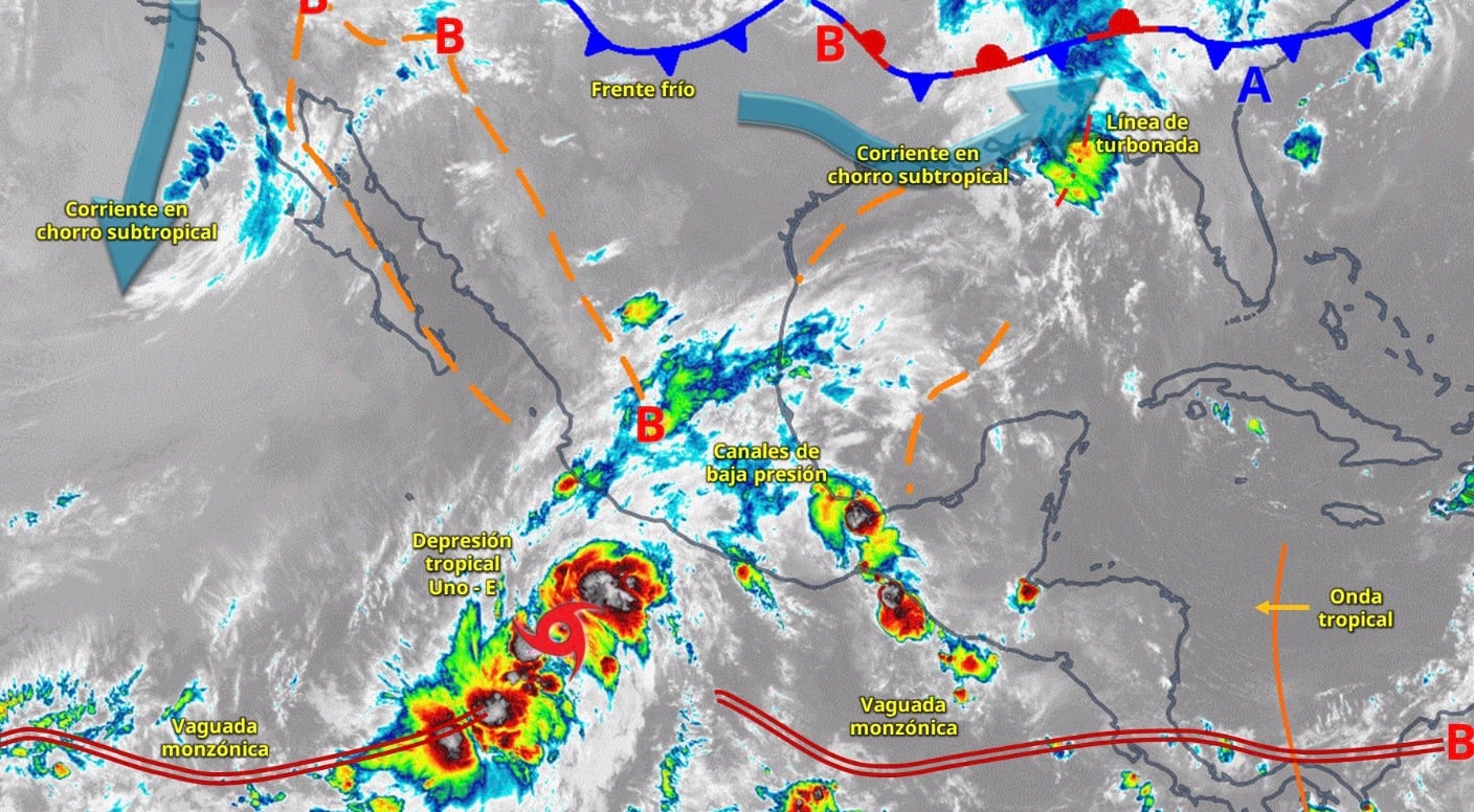 Tormenta tropical Alvin hoy 29 de mayo