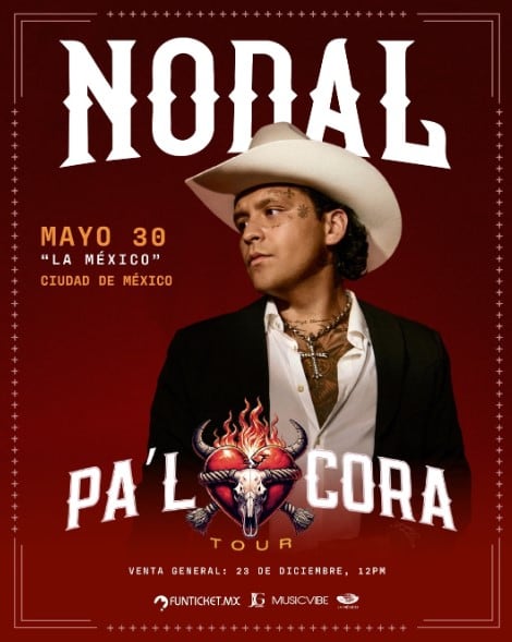 Concierto de Christian Nodal en CDMX en 2026