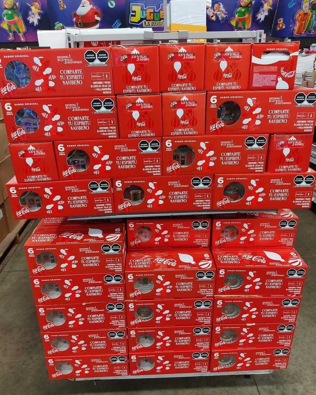 Villa Navideña Coca Cola en Bodega Aurrerá