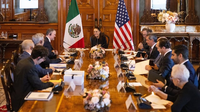 Claudia Sheinbaum en Palacio Nacional por el T-MEC