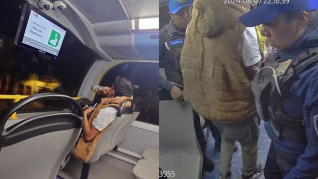 Bajan del Metrobús CDMX a hombre bebiendo cerveza