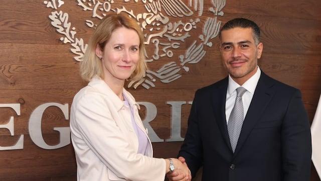 Omar García Harfuch se reúne con Kaja Kallas
