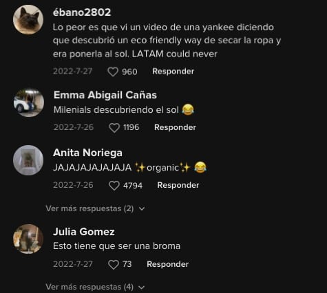 Usuarios reaccionan al “hack latino para secar la ropa con tendedero