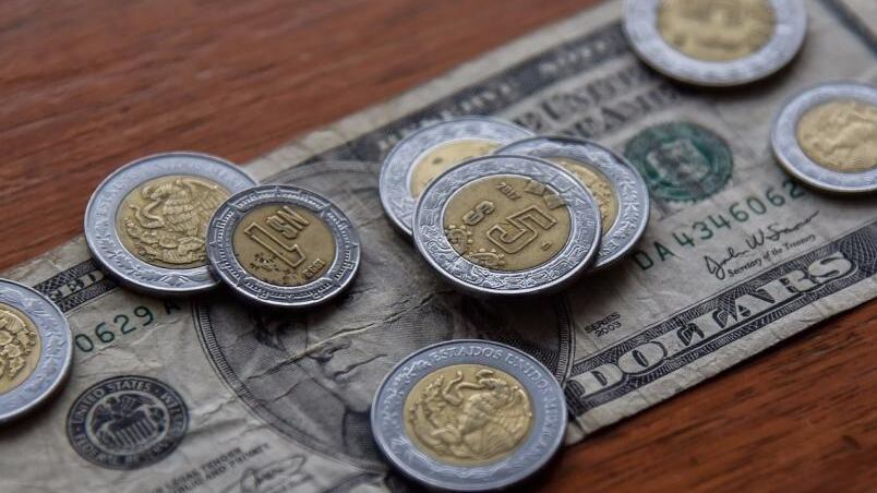 Peso cae 6.06 por ciento y se coloca en 25.21 unidades por dólar a la venta