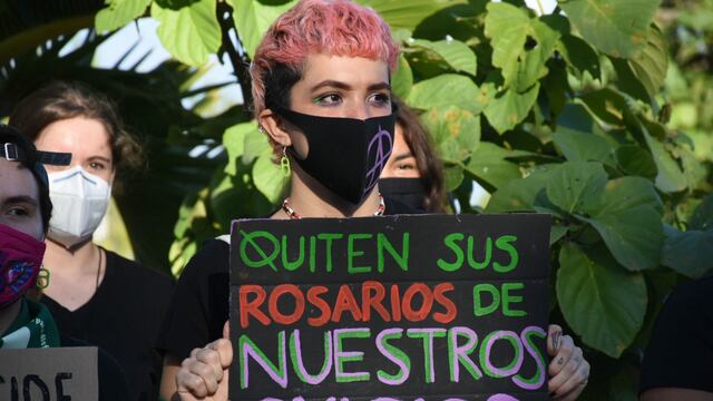 Protesta por el aborto legal