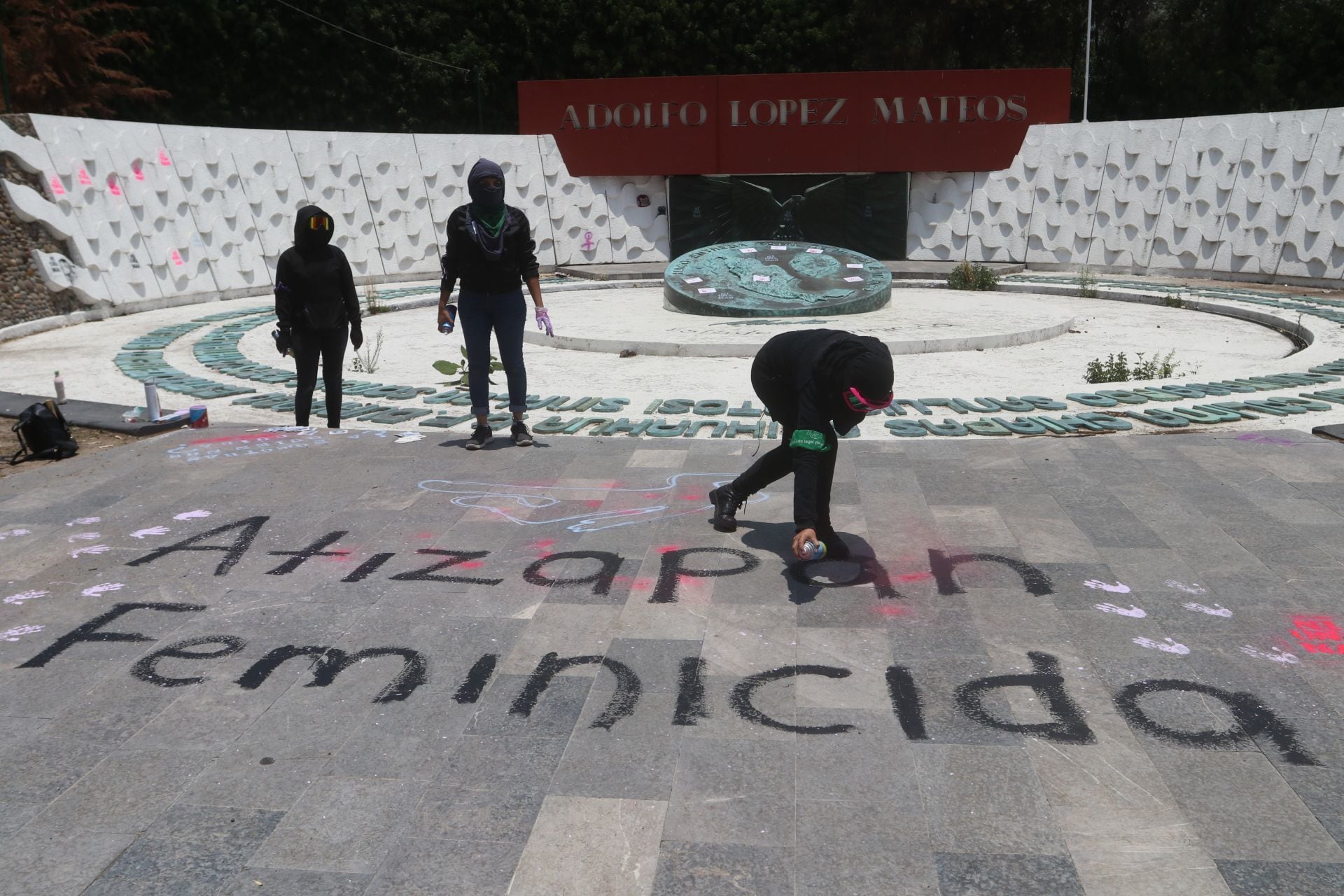 Protesta en Atizapán, Edomex