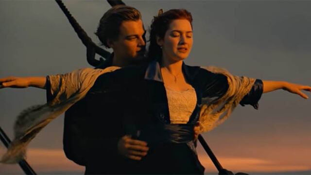Jack y Rose en el Titanic