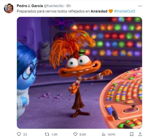 Memes de Ansiedad, la nueva emoción de Riley en Intensamente 2