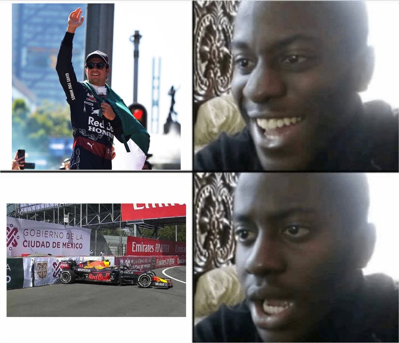 Checo Pérez choca en prácticas libres