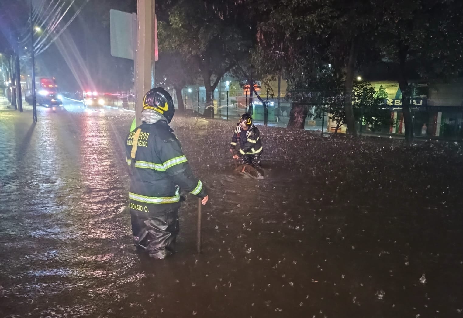 Inundaciones en alcaldía Tlalpan por fuertes lluvias en CDMX