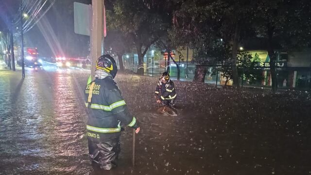 Inundaciones en alcaldía Tlalpan por fuertes lluvias en CDMX