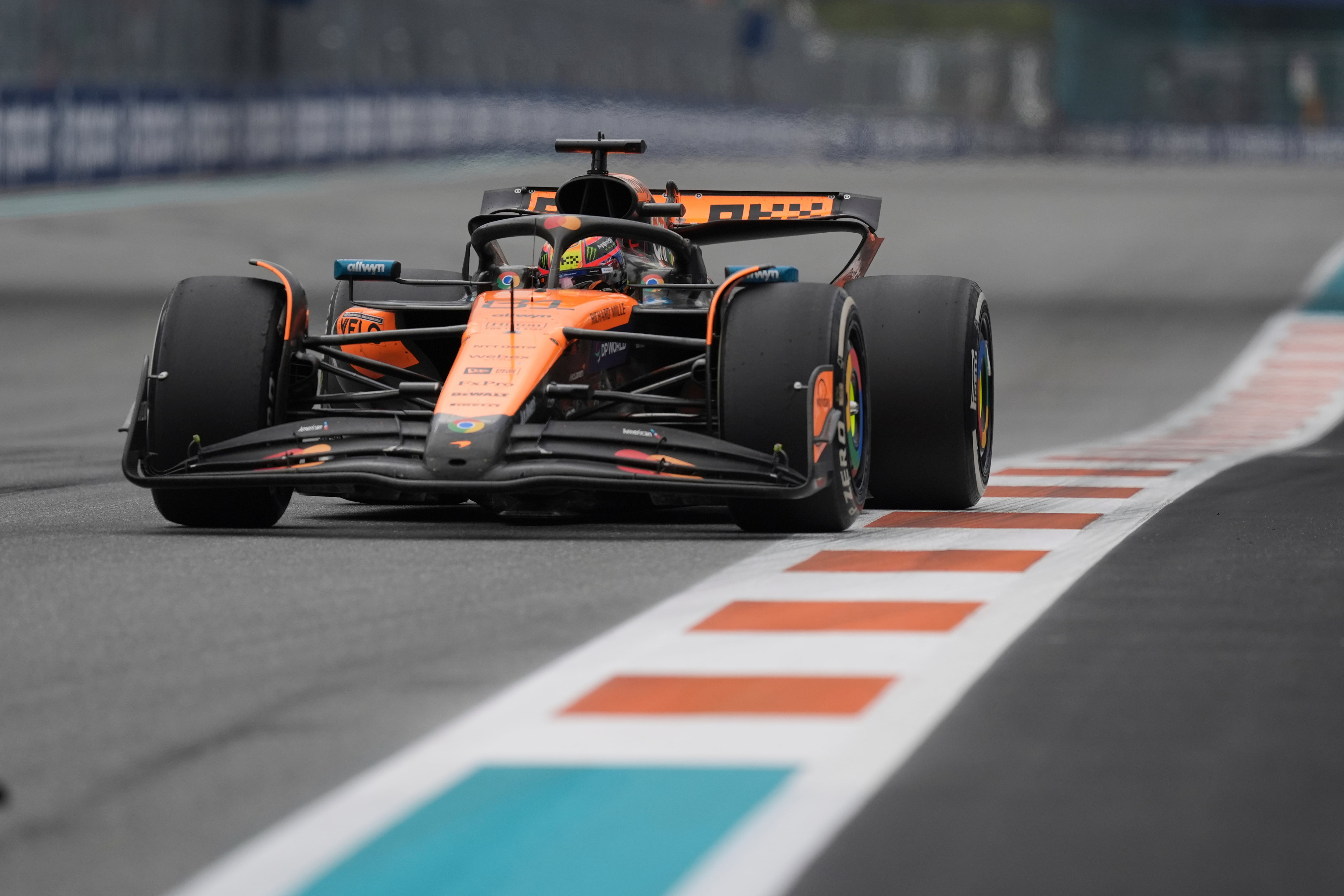 Oscar Piastri, piloto de McLaren, en el Gran Premio de Miami.