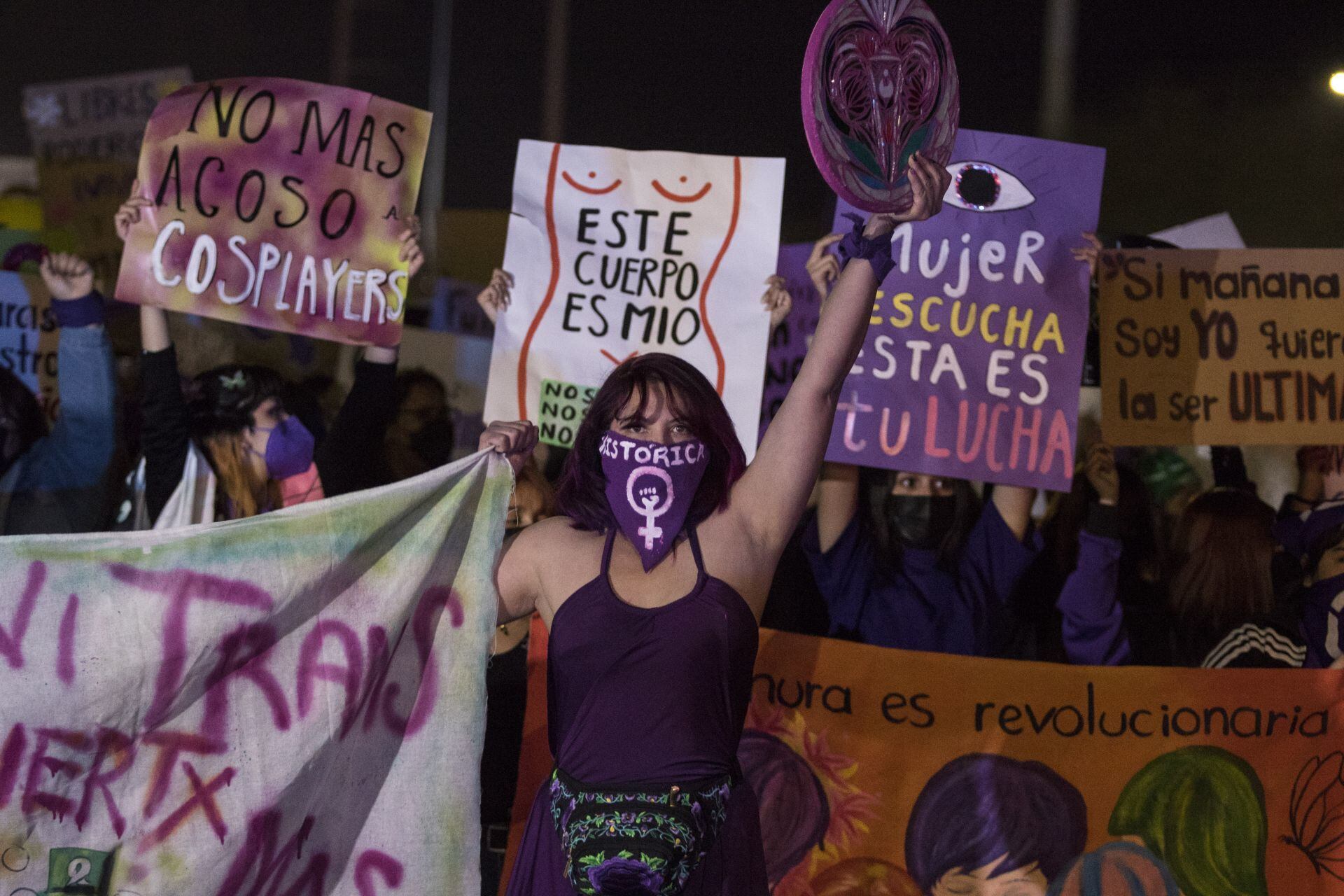 Protesta 8 de marzo en Baja California