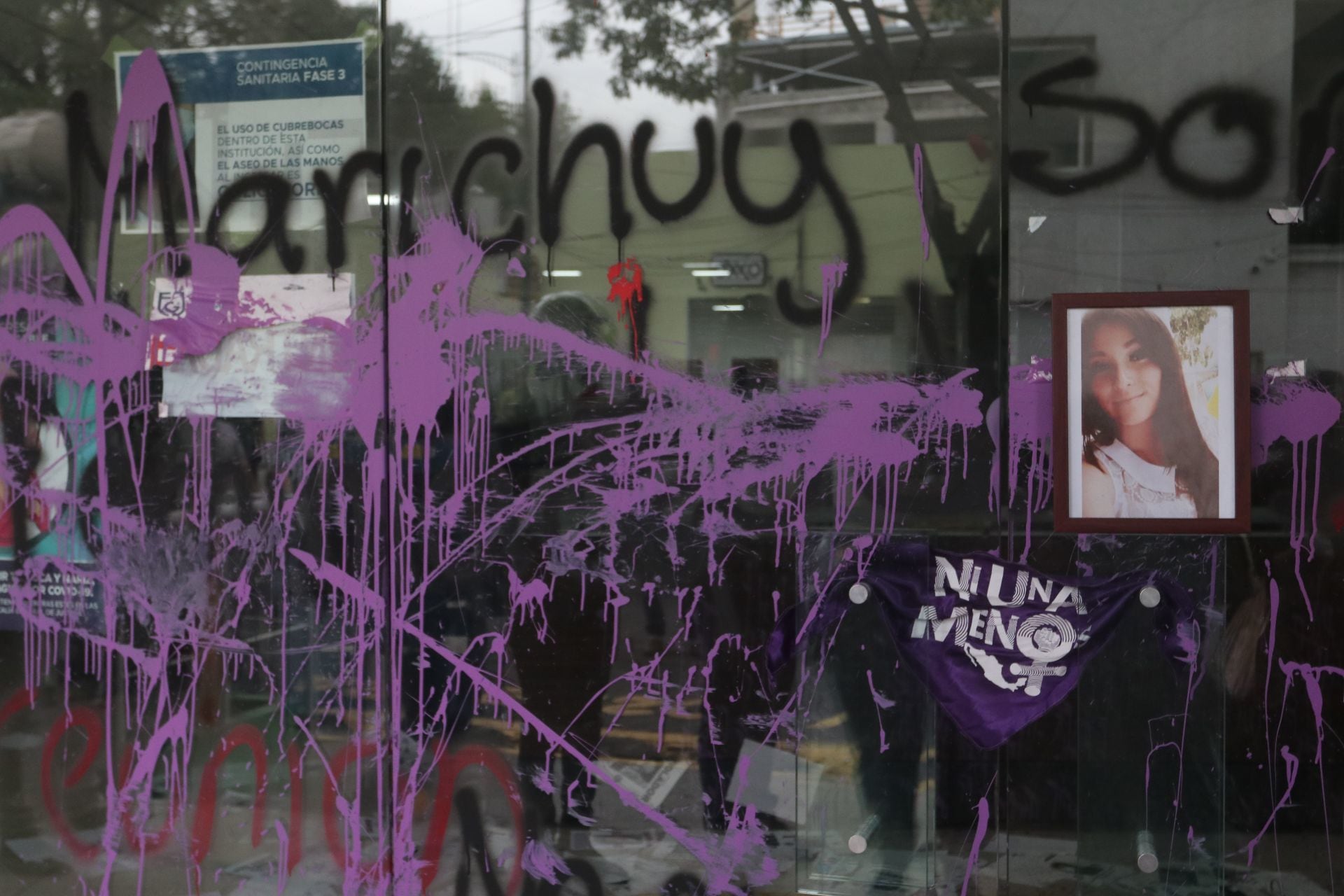 Protesta por el feminicidio de Marichuy