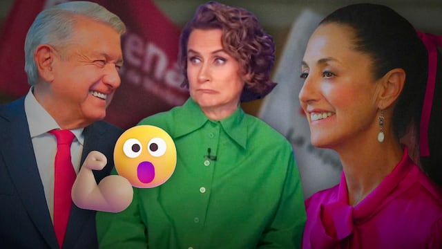 AMLO, Denise Maerker y Claudia Sheinbaum